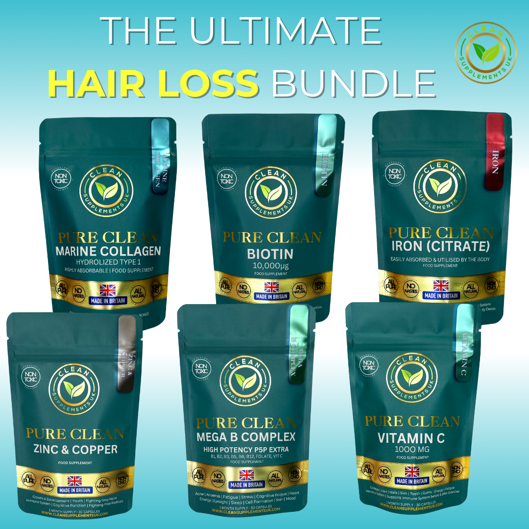 The Ultimate HAIR LOSS Stack – Clean, Natural Support for Thicker, Healthier Hair